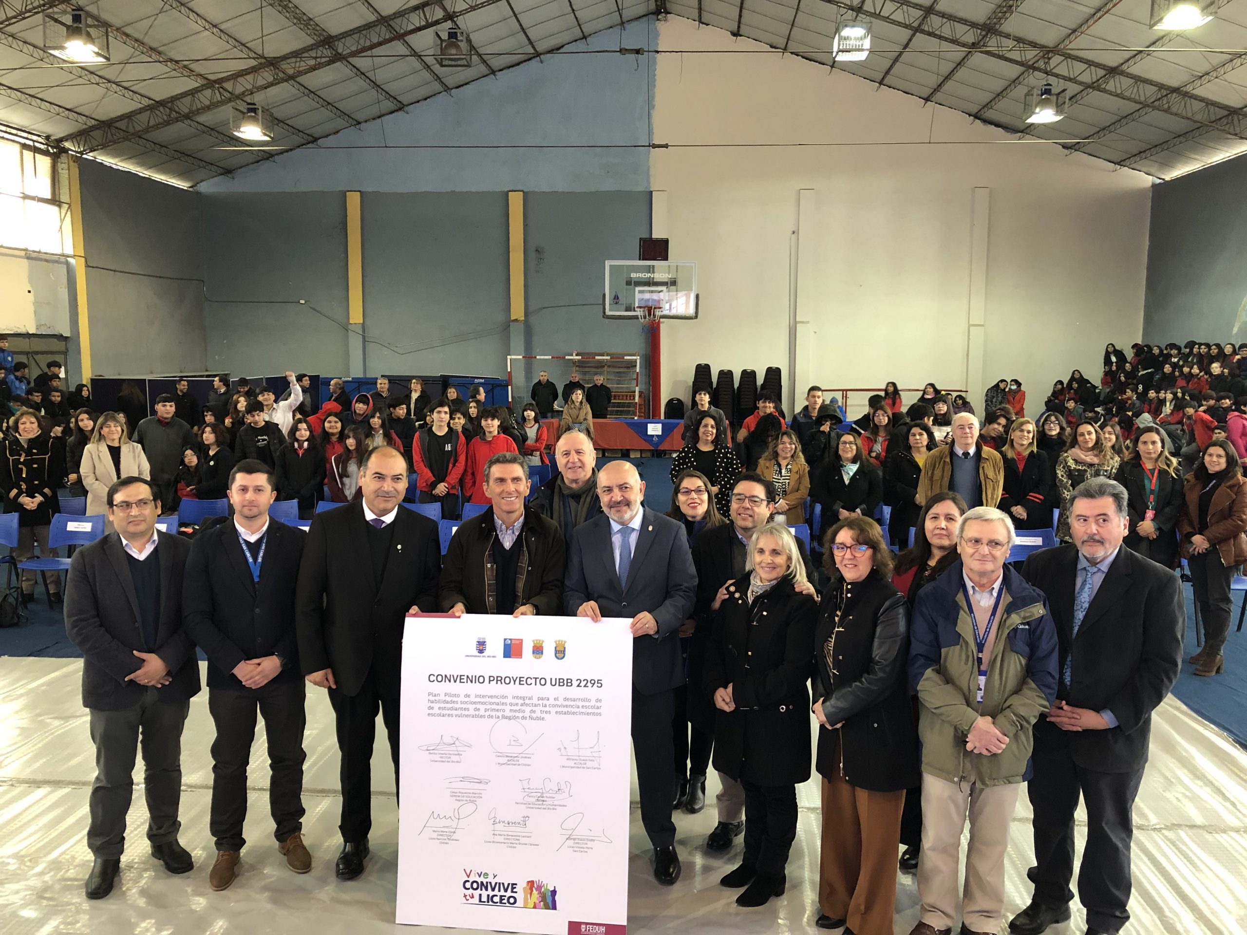 UBB firma convenio que busca fortalecer la convivencia escolar y la salud mental de estudiantes de Ñuble