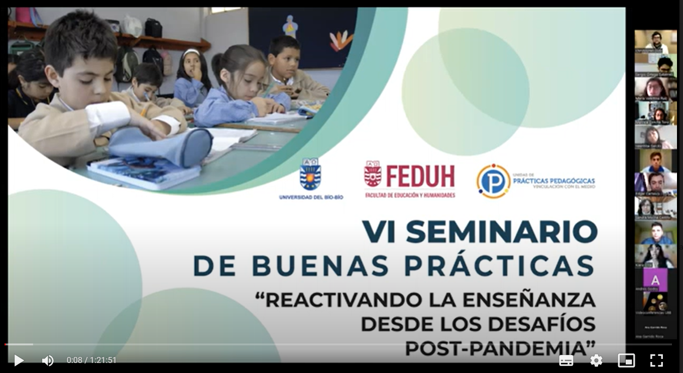 Unidad de Prácticas Pedagógicas y Vinculación con el Medio realizó VI° Seminario de experiencias formativas durante el proceso de práctica profesional