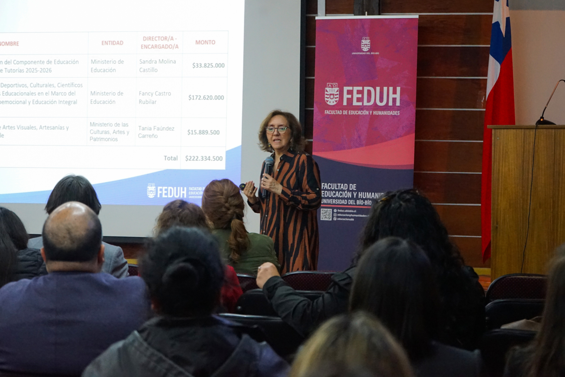Cuenta Pública FEDUH 2025: Decana Dra. Fancy Castro presentó principales hitos de su cuarto año de gestión