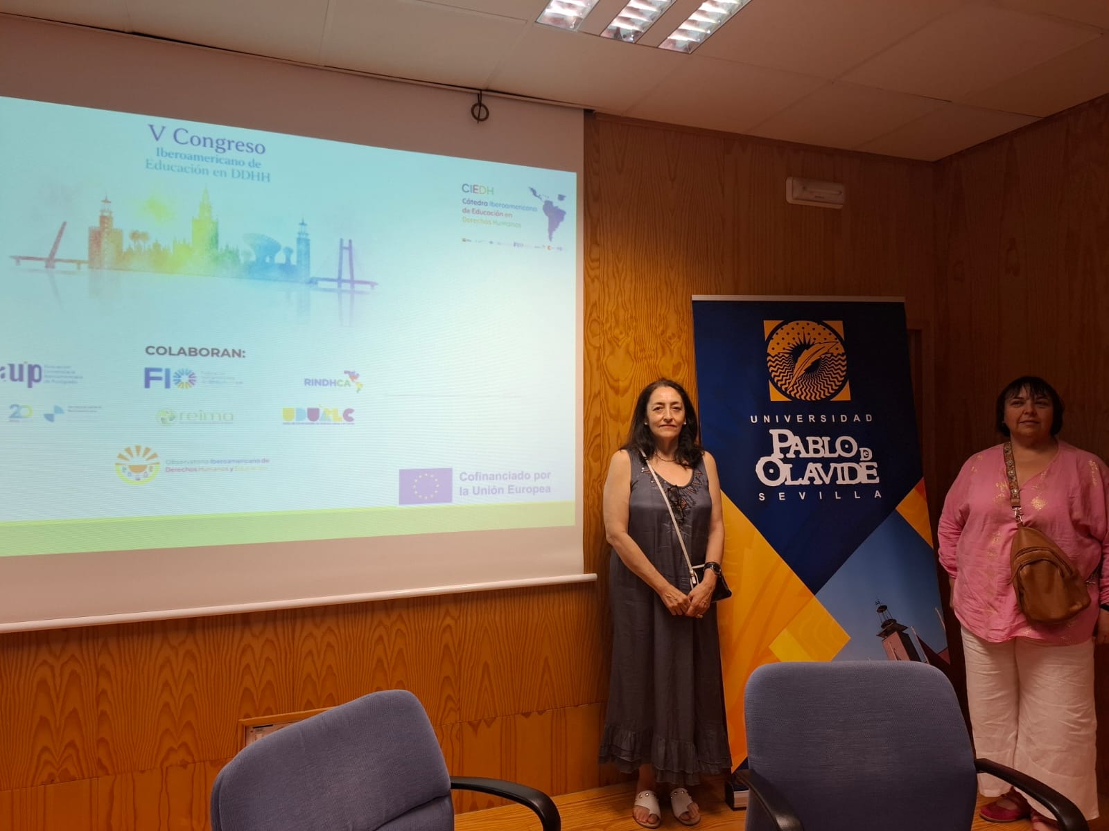 Académicas UBB fortalecen cooperación internacional en encuentro global EDUDER y Congreso Iberoamericano de Educación en DD. HH